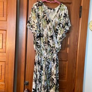 Du Jour 3x skort jumper worn 1 time beautiful palm print